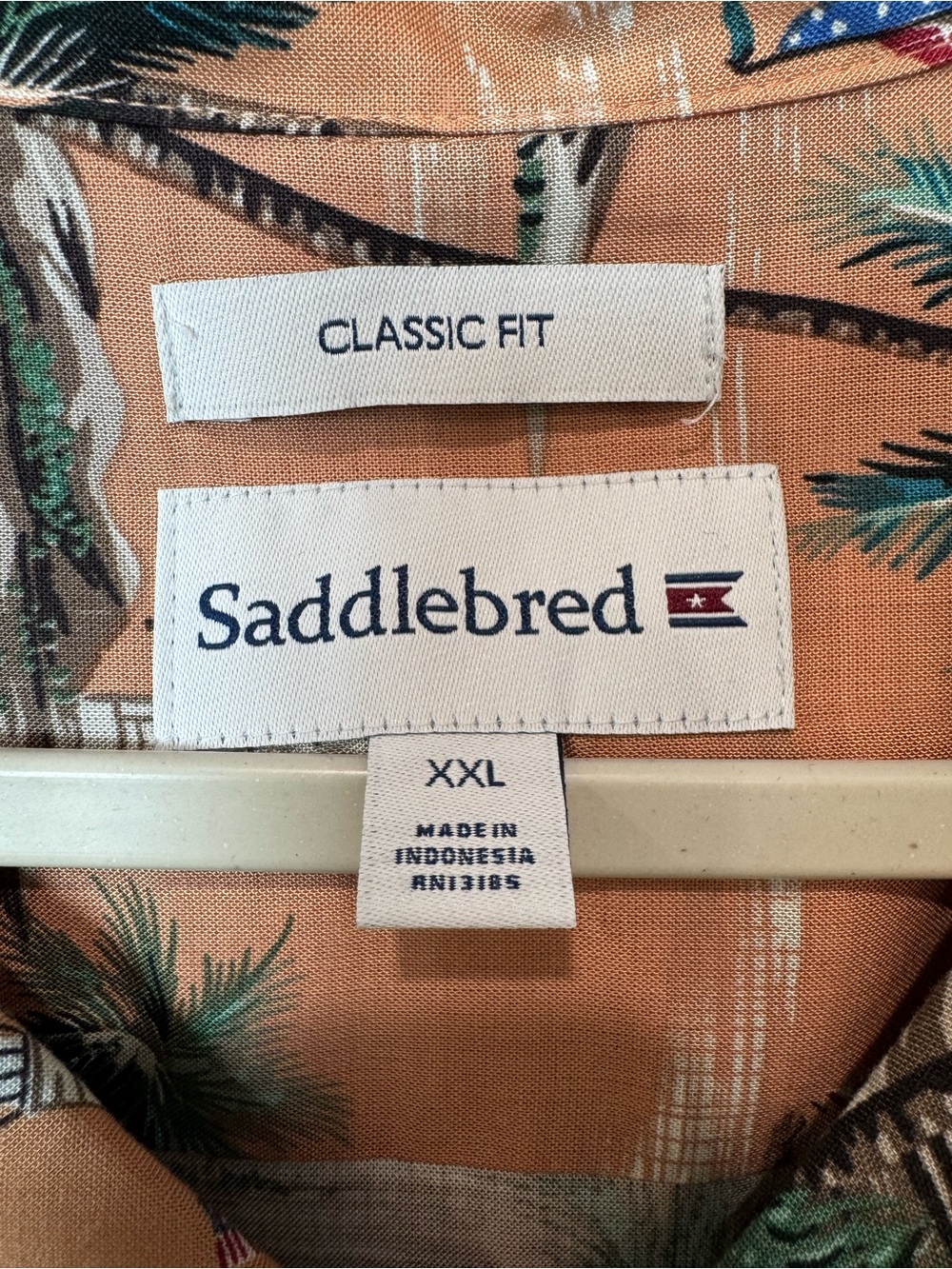 Saddlebred Shirt Hawaiian Men’s Sz. XXL Button Front Short Sleeves NWT 100%rayon - Picture 3 of 11